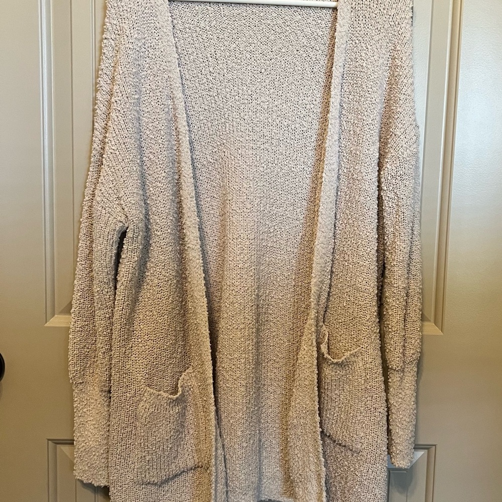 Rachel Zoe Cream Knit Cardigan Sweater